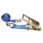 US CARGO CONTROL 4" x 40' Blue Ratchet Strap w/ Wire Hooks 8540WH-BLU
